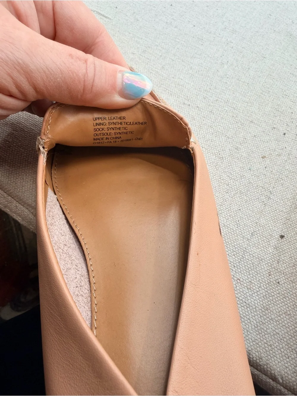 J. Crew Edie Leather Flat